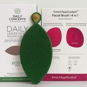 2x Daily Concepts + Geske Face & Body Scrubber Silicone Pore textured exfoliator